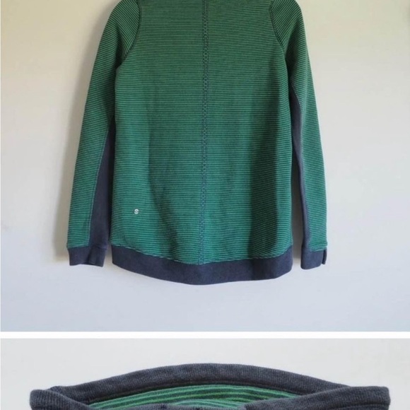 Lululemon Avenue Pullover Green Bean Blue - Picture 4 of 5